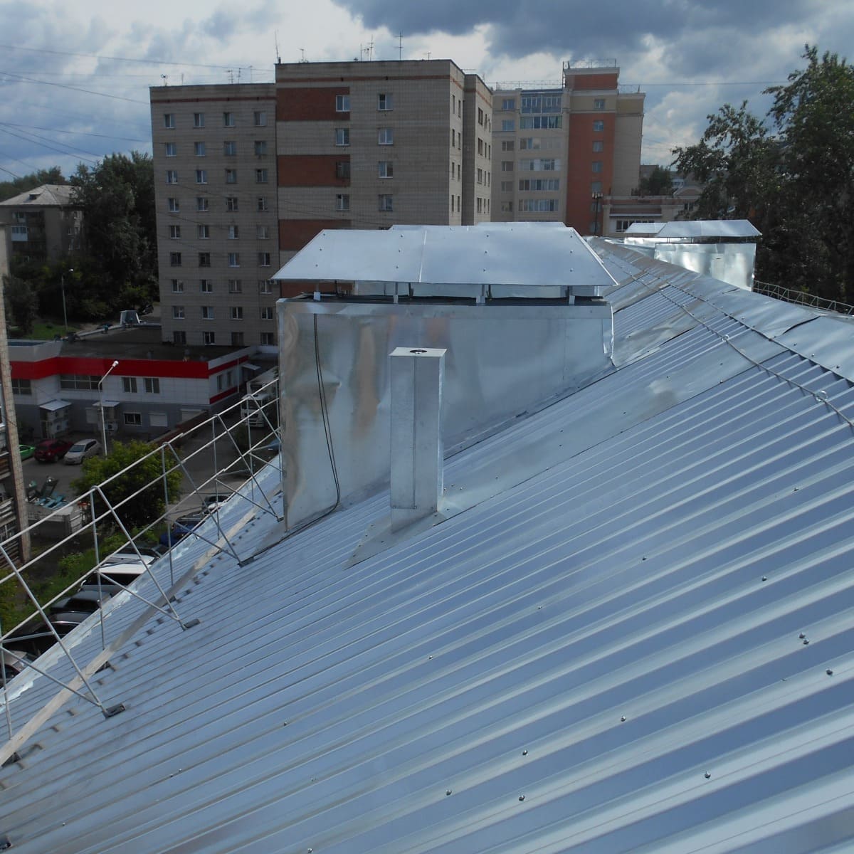ул. Карпова 17, кровля, 2020 г.